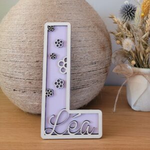 Lettre et prénom – Fleur